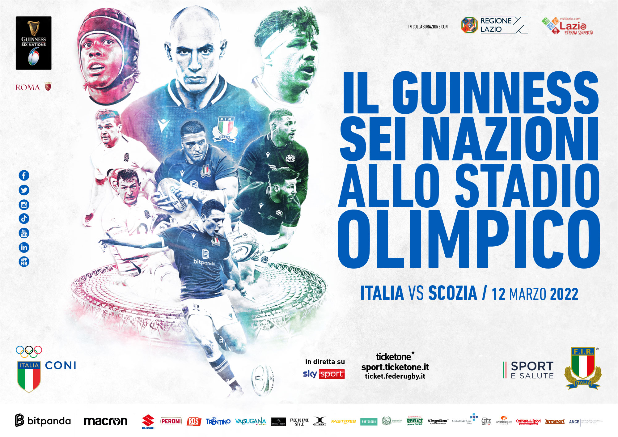 Campagna di comunicazione del 6 Nazioni 2022